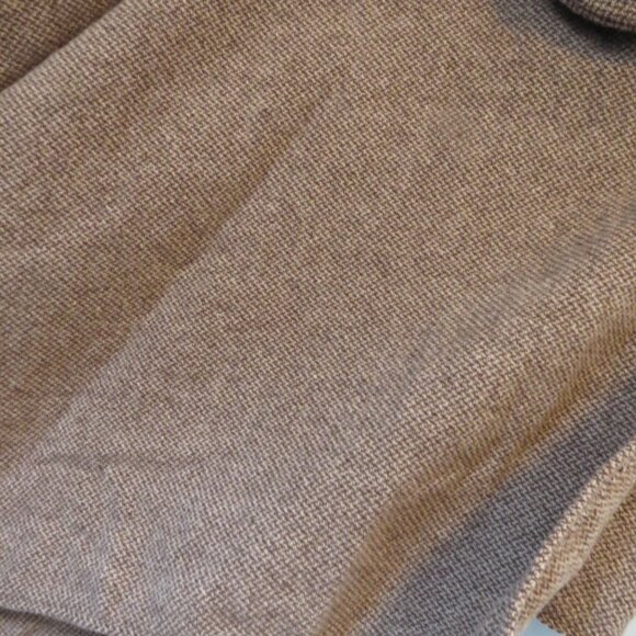 Lauren Ralph Lauren Brown & Tan Patterned Poncho Wrap One Size - Picture 3 of 10